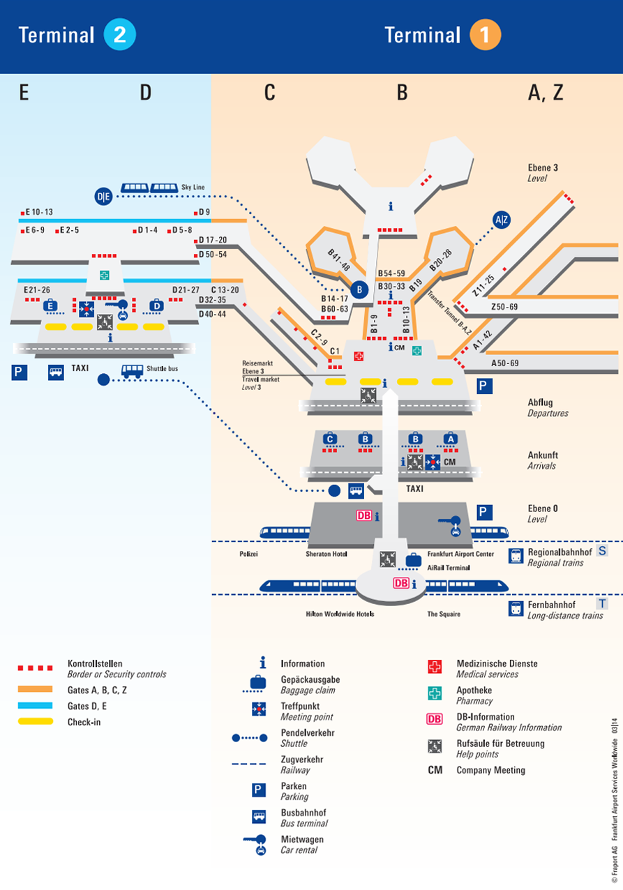 frankfurti reptér térkép