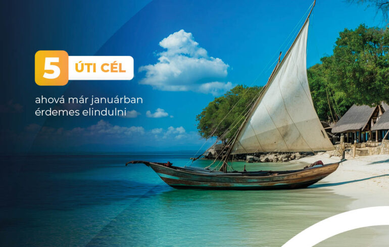 Szökj meg a januári hideg elől! Fedezz fel velünk 5 izgalmas és egzotikus úti célt, ahol főszezonon kívül kevesebb a turista és az árak is kedvezőbbek.